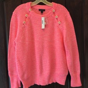 JCrew Neon Pink Sweater